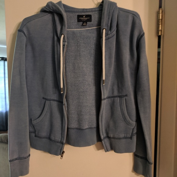 American Eagle Outfitters Jackets & Blazers - American Eagle Hoodie Light Blue Size S/P
